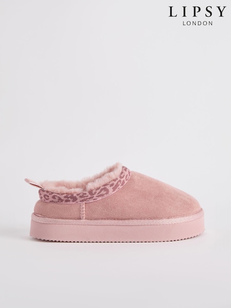Lipsy mule clog Faux suede Fur Lined Flatform Slippers (B44241) | € 14 - € 17