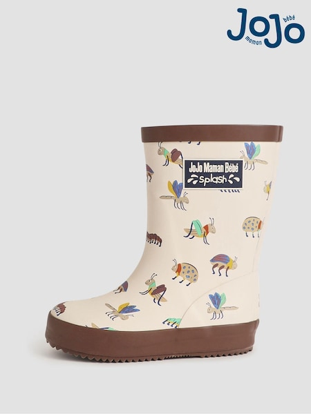 JoJo Maman Bébé Brown Bug Print Wellies (B44303) | €29.50 - €32