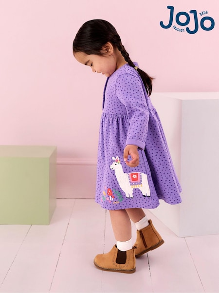 JoJo Maman Bébé Appliqué Button Front Dress (B44452) | 37 €