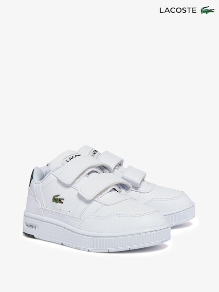 Lacoste Children Court White/Green Trainers (B44515) | €41.50