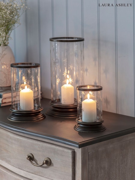 Laura Ashley Gilded Dark Bronze Cleverton Hurricane Candle Holder (B44717) | €66 - €108