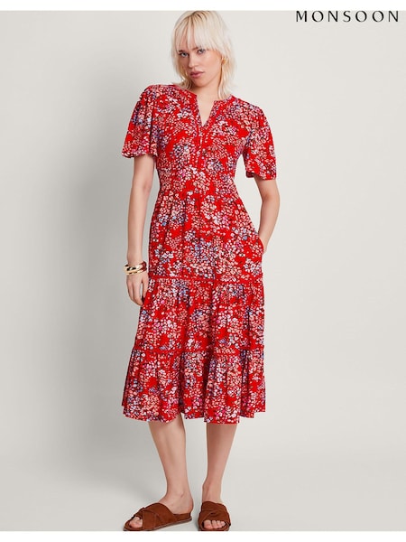 Monsoon Micola Print Tiered Dress (B44862) | ‏213 د.إ.‏