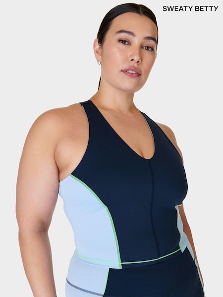 Sweaty Betty Breeze Blue Power Racerback Bra Tank (B44910) | €27