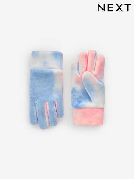 Meerkleurig tie-dye - Fleece handschoenen (3-16jr) (B45022) | € 7 - € 10
