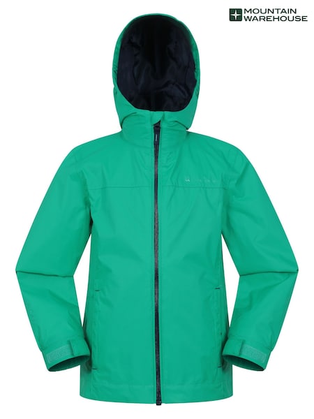 Зеленый - Mountain Warehouse Kids Torrent Waterproof Jacket (B45182) | €34