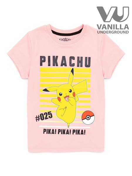 Vanilla Underground Pink Girls Pokemon 100% Cotton T-Shirt (B45200) | €20