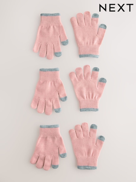 Pink Magic Gloves 3 Pack (3-16yrs) (B45202) | 30 QAR - 35 QAR