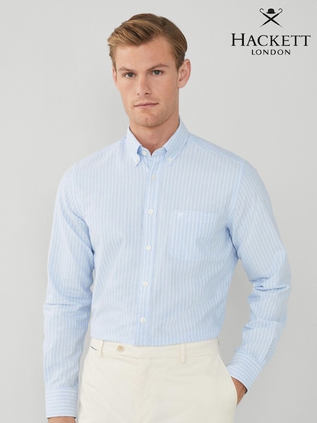 Hackett London Men Blue 100% Cotton Shirt (B45319) | €66