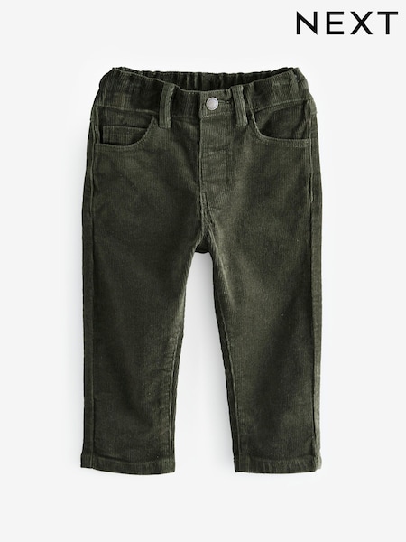 Khaki Green Corduroy Trousers (3mths-7yrs) (B45352) | €3 - €4