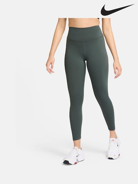 Nike Dark Green One High-Waisted 7/8 Leggings (B45430) | €48