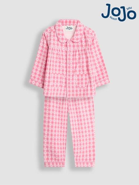 JoJo Maman Bébé Pink Woven Pyjamas (B45565) | €34