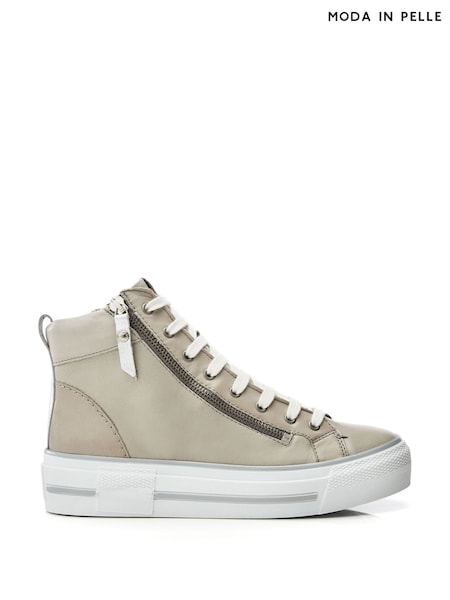 Moda in Pelle Annaken High Top Chunky Lace-Up Leather Trainers (B45628) | €177