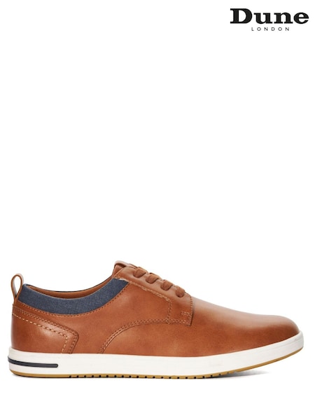 Dune London Brown Standard Fit Travels Colour Detail Trainers (B45779) | AZN 198