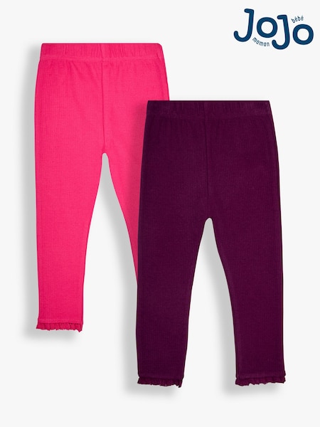 JoJo Maman Bébé 2-Pack Rib Leggings (B45867) | 30 €