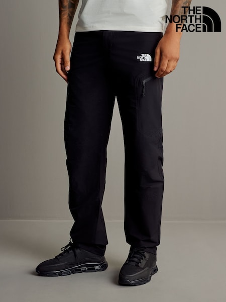 The North Face Black Mens Exploration Regular Fit Tapered Trousers (B45938) | €127