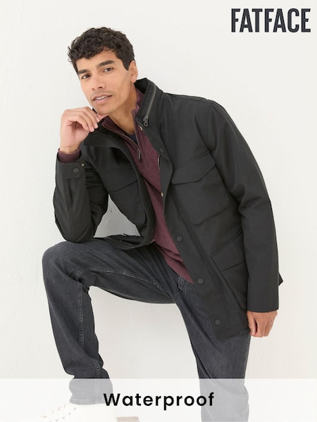 FatFace Truro Black Waterproof Jacket (B46242) | €99