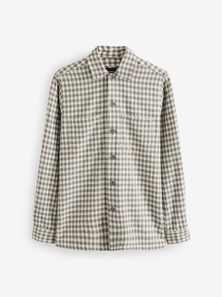 Remus Uomo Grey Check 100% Cotton Overshirt (B46313) | €51