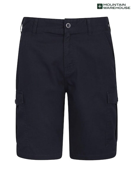 Темно-синий - Mountain Warehouse Mens Lakeside 100% Cotton Cargo Shorts (B46484) | €34