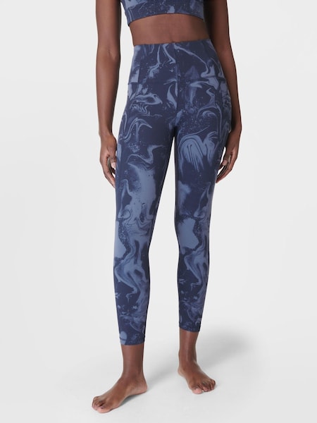 Sweaty Betty Blue Marble Speckle Print 7/8 Length Super Soft Yoga Leggings (B46499) | €56