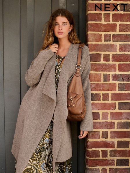 siva - Soft Touch Waterfall Longline Knitted Cardigan Coatigan (B46533) | € 44