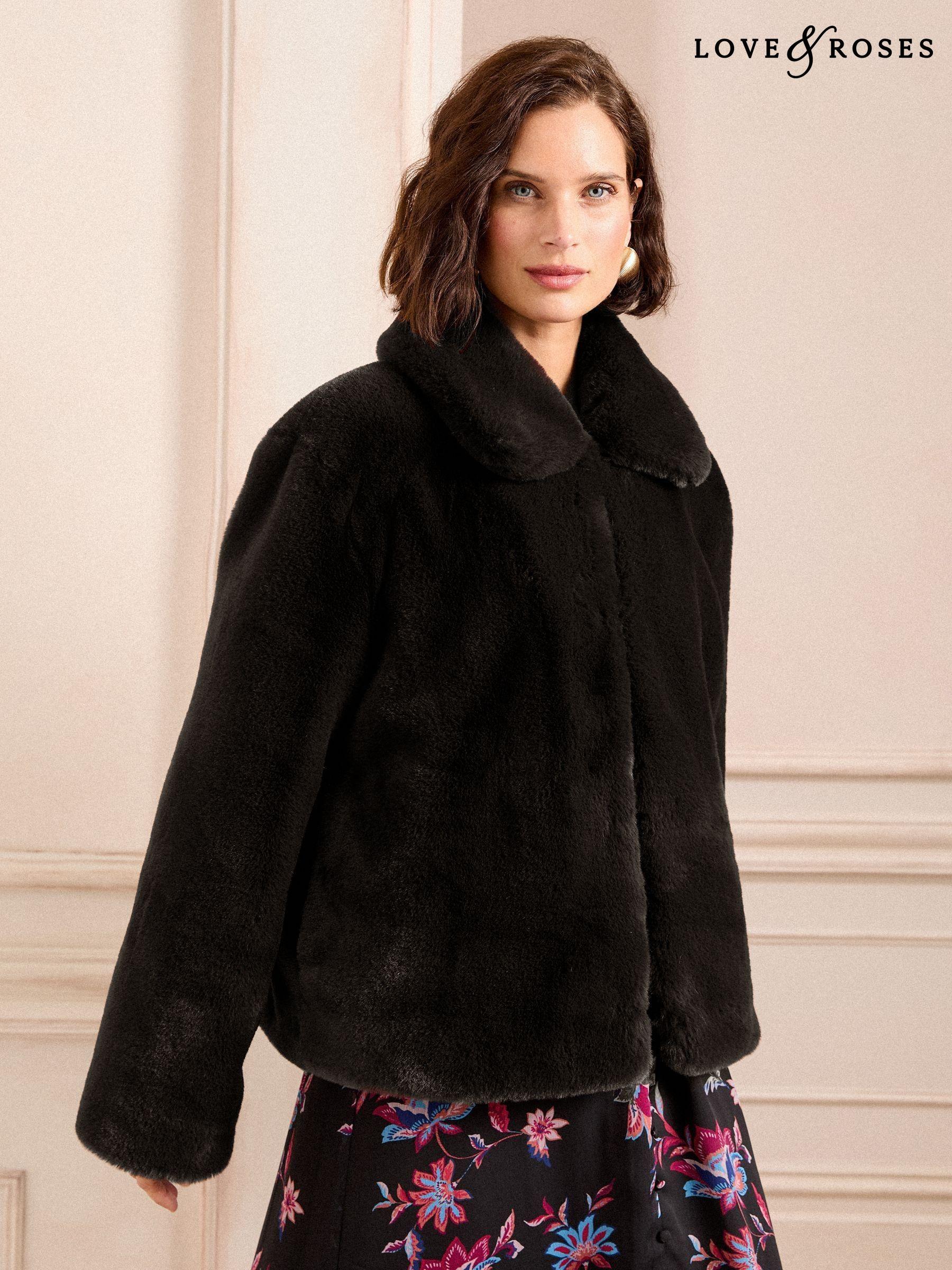 Next black fur coat 2025