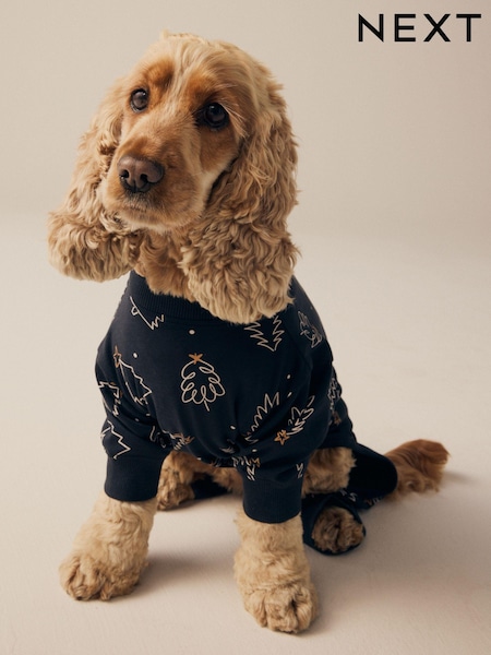 Black/White Matching Family Pets Christmas Tree 100% Cotton Pyjamas (B46829) | €8