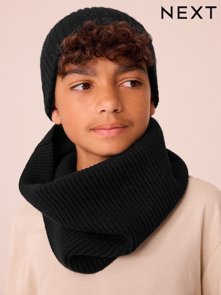 Черный - Knitted Snood (1-16yrs) (B46947) | €6 - €10