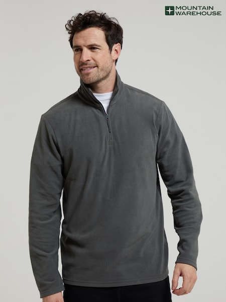Світло-сірий - Чоловічий фліс Camber II Half Zip, що швидко сохне, Mountain Warehouse (B46951) | 1 322 грн