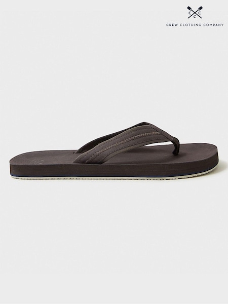 Crew Clothing Brown Daniel Flip Flops (B47103) | €24