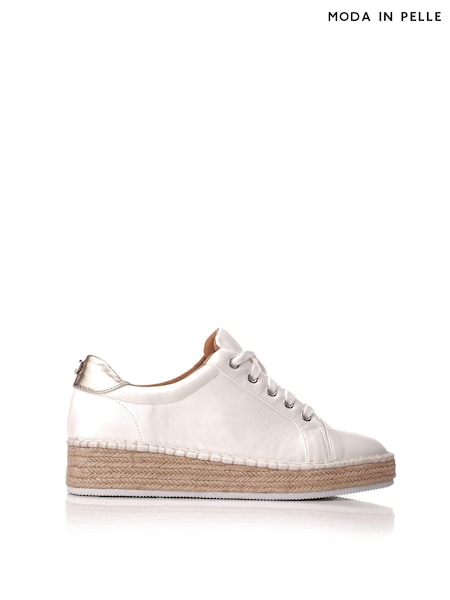 Moda in Pelle Breely Mini Wedge Woven Sole Trainers (B47188) | ₪498
