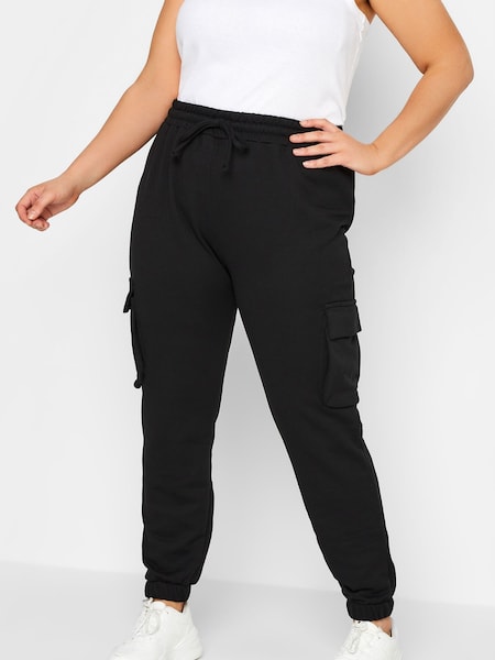 Yours Curve Black Cargo Joggers (B47279) | €41