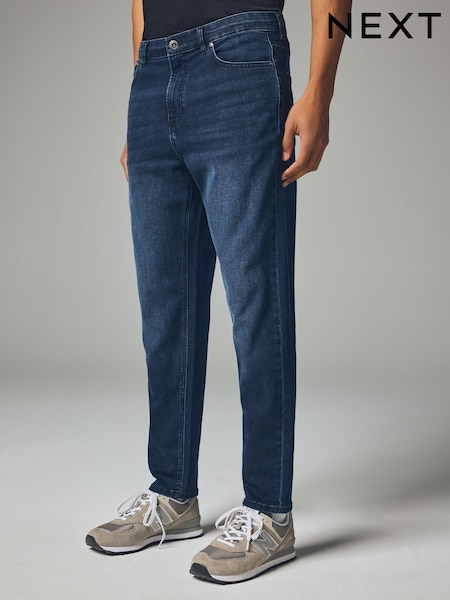 Blue Deep Regular Tapered Fit Classic Stretch Jeans (B47380) | €16