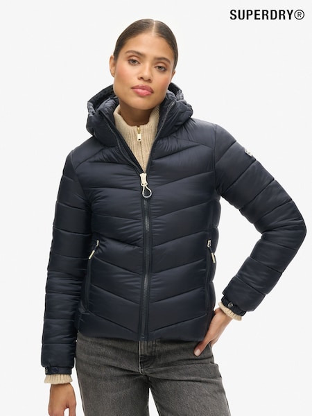 Superdry Blue Hooded Fuji Padded Jacket (B47424) | €145