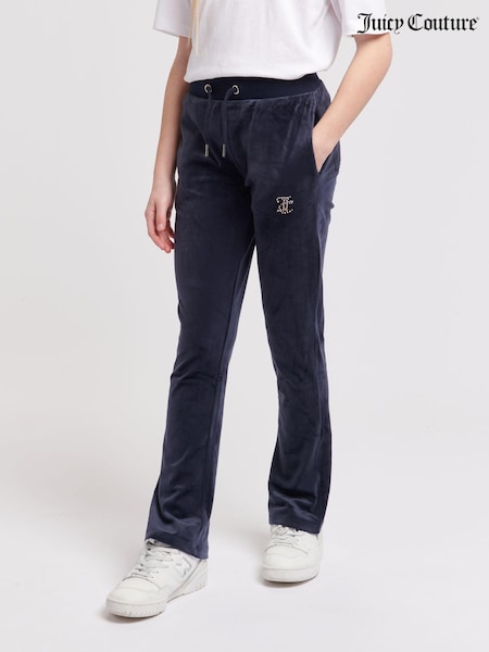 Sininen - Juicy Couture Tytöt Diamanté Bootcut Verryttelyhousut (B47665) | €118 - €142
