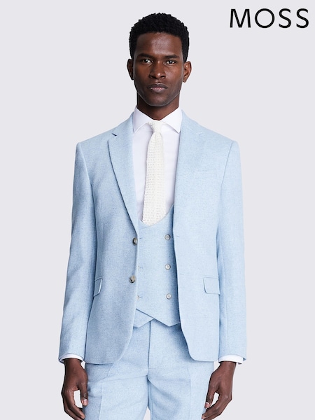 MOSS Blue Slim Fit Donegal Jacket (B47880) | €228