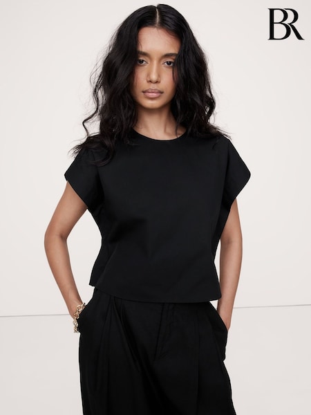 Musta - Banana Republic Sharp-Shoulder Nilkkapituiset housut Top (B48025) | €118
