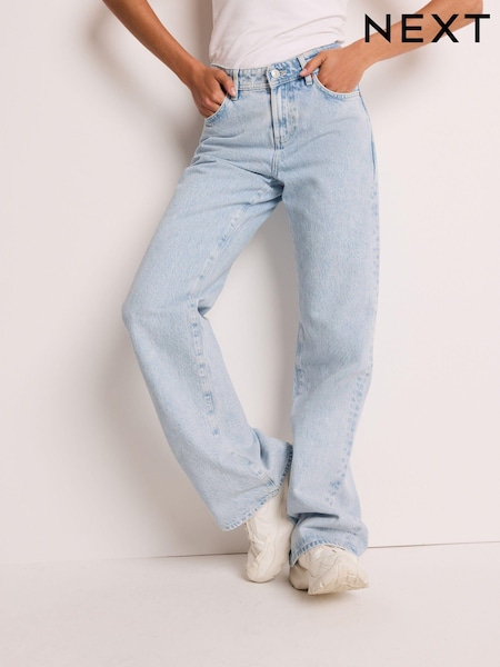 Bleach Blue Relaxed Bootcut 100% Cotton Jeans (B48277) | €26