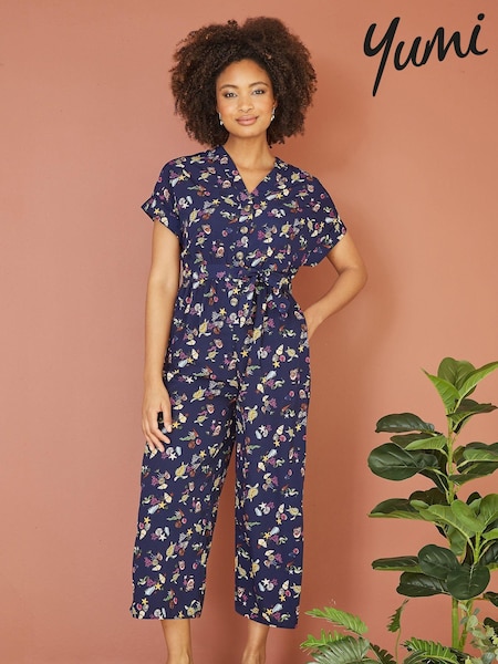 Yumi Blue Sealife Print Jumpsuit (B48434) | €34