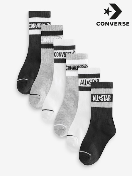 Converse Crew Socks 6 Pack (B48500) | 13 €