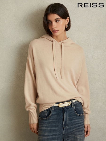Reiss Sammie Wool Blend Drawstring Hoodie with Cashmere (B48648) | 200 €