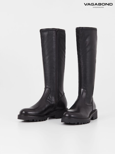 Vagabond Shoemakers Kenova Knee Black Boots (B48722) | R$ 1,630