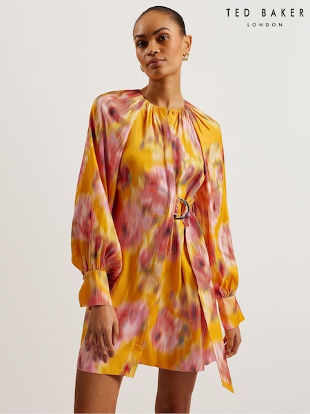 Ted Baker Orange Akemi Mini Wrap Dress (B48760) | €67