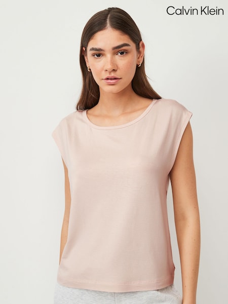 Calvin Klein Pink Wide Neck T-Shirt (B48776) | €21.50