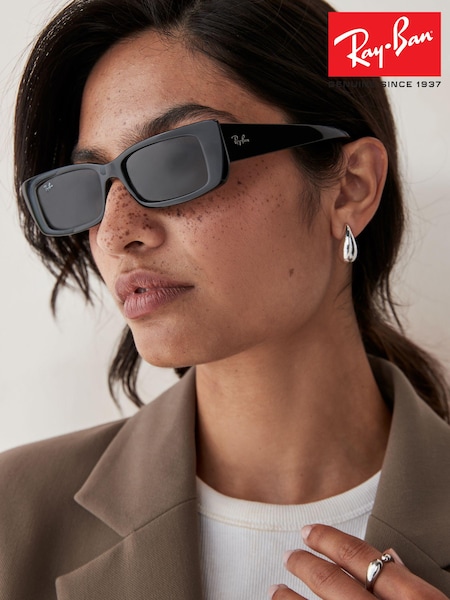 Ray Ban Teru Rb4425 Rectangle Black Sunglasses (B48784) | €165