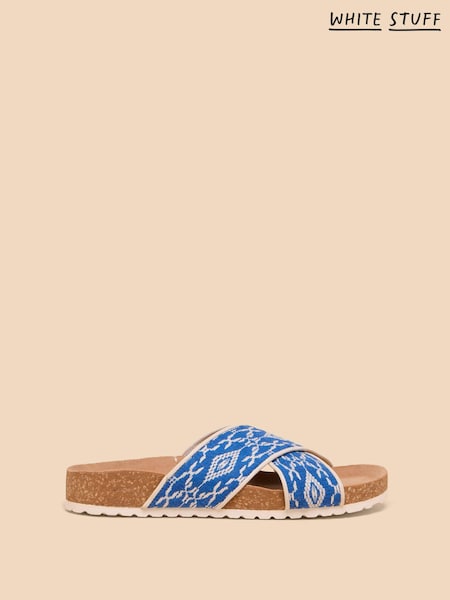 White Stuff Blue Poppy Footbed Sandals (B48858) | €34