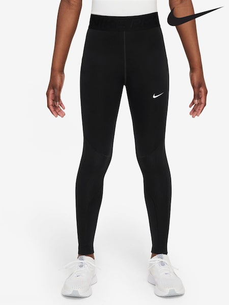Nike Black Girls Pro Dri-FIT Therma FIT Leggings (B49026) | €48