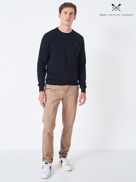 Crew Clothing Black Crew Neck Jumper (B49120) | €79