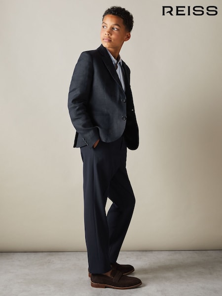 Reiss Navy Found 3-9 yrs Elasticated Waist Trousers (B49162) | AED274