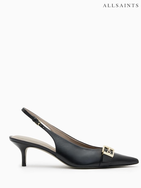 AllSaints Black Slingback Selina Heels (B49214) | €147