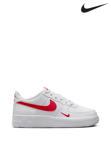 אדום/לבן - Nike Air Force 1 Lv8 1 Trainers (B49246) | ‏427‏₪